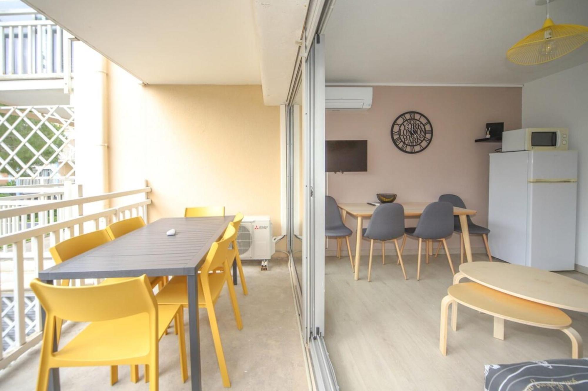 T2 Tamaris Piscine Proche Mer Palavas Parking Экстерьер фото